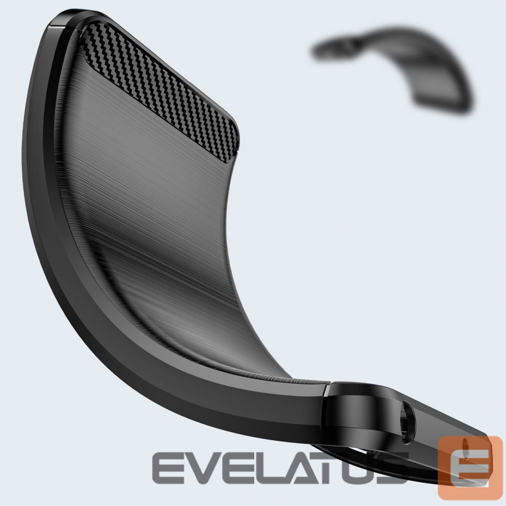 Back panel cover Hurtel Carbon Case case for Realme GT Neo 3 flexible silicone carbon cover black
