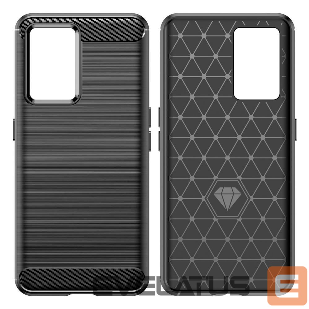 Back panel cover Hurtel Carbon Case case for Realme GT Neo 3 flexible silicone carbon cover black