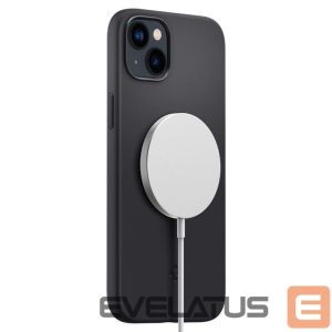 Back panel cover Spigen  Spigen Silicone Fit Mag Case with MagSafe for iPhone 14 Plus - Black 
