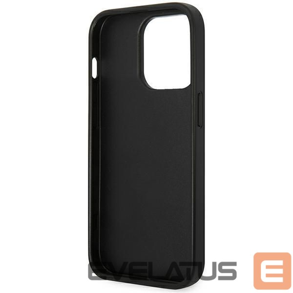 Back panel cover Karl Lagerfeld Karl Lagerfeld KLHCP14XSAPCHK iPhone 14 Pro Max 6,7" hardcase czarny/black Saffiano Choupette Head Patch