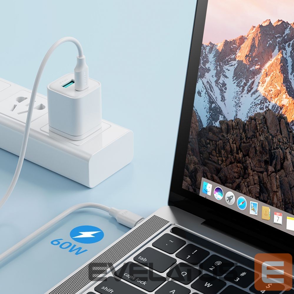 Cable Joyroom Joyroom Long-Lasting Series A9 USB-C / USB-C PD QC cable 60W 3A 1m - black