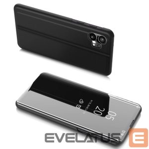 Back panel cover Hurtel  Clear View Case case for Nothing Phone 1 flip case black 
