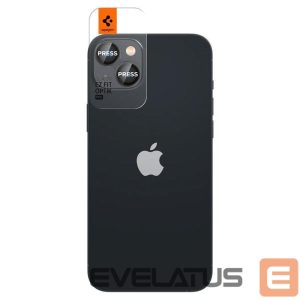 Protective glass Spigen  Spigen Glas.tR EZ Fit Optik Camera Protector for iPhone 14 / Plus / 15 / Plus - Black 2 pcs. 