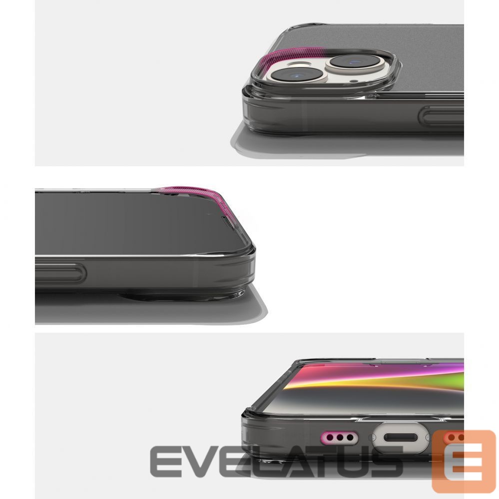 Back panel cover Ringke Ringke Fusion Matte case iPhone 14 Plus cover with a gel frame gray