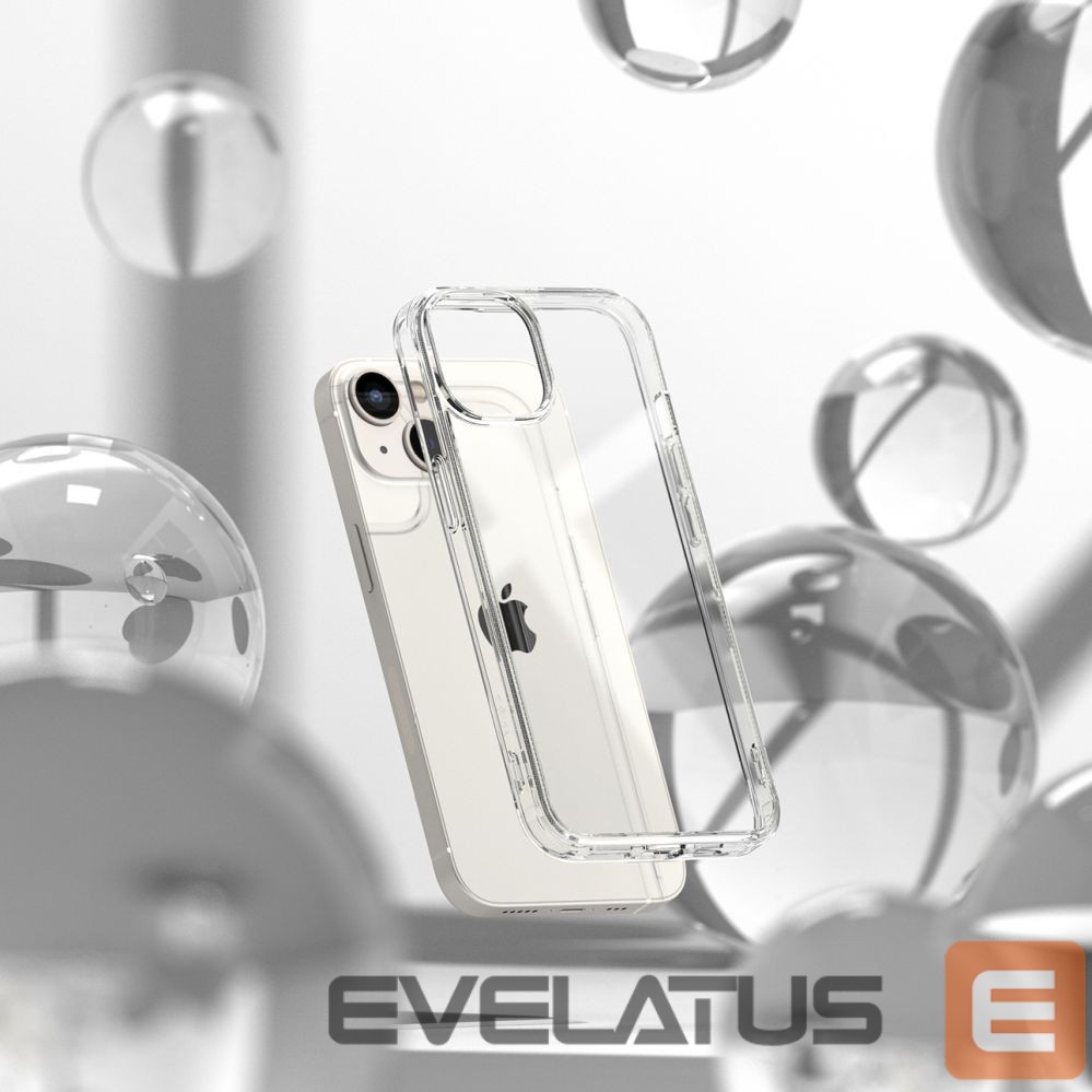 Back panel cover Ringke Ringke Fusion Matte case iPhone 14 Plus cover with a gel frame gray