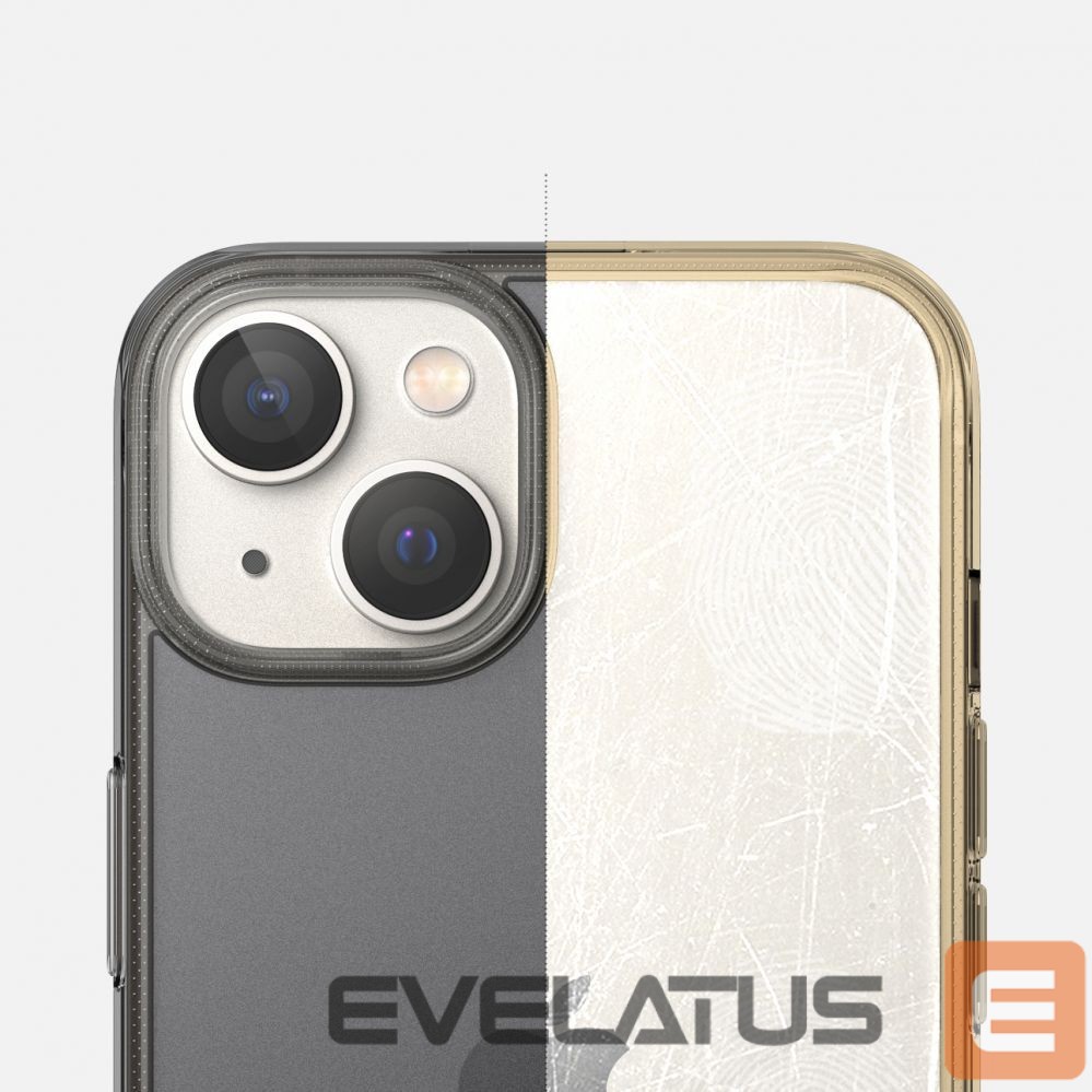 Back panel cover Ringke Ringke Fusion Matte case iPhone 14 Plus cover with a gel frame gray