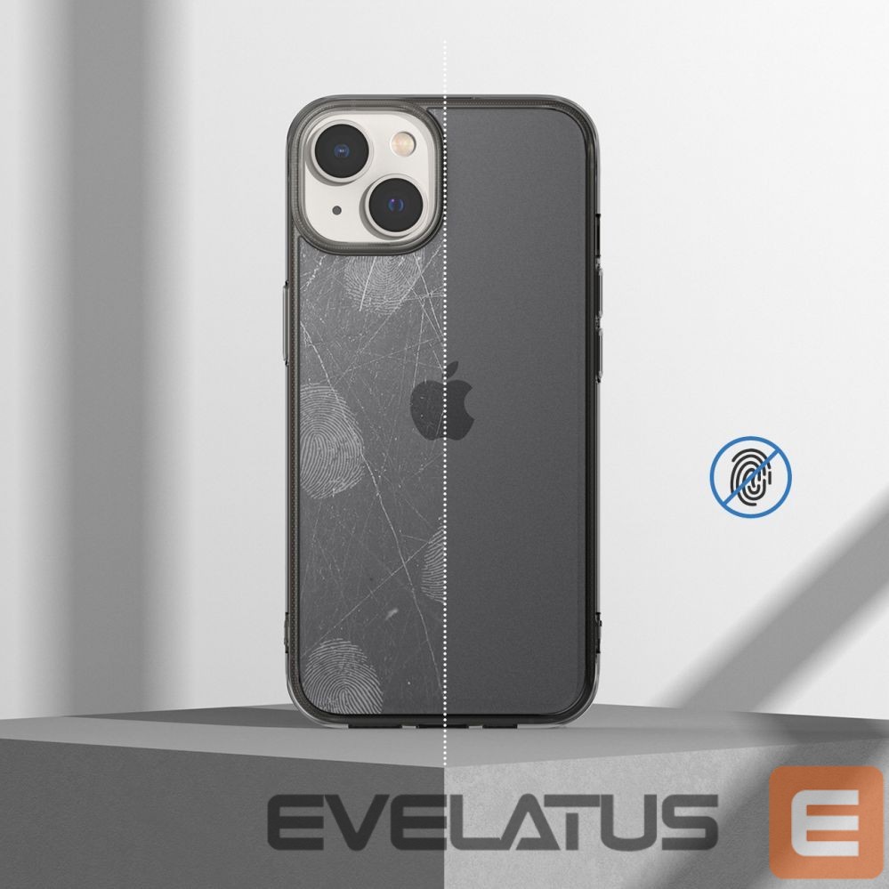 Back panel cover Ringke Ringke Fusion Matte case iPhone 14 Plus cover with a gel frame gray