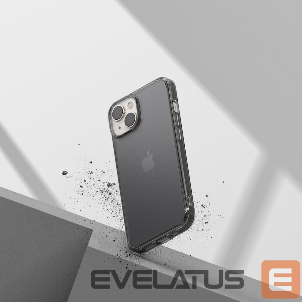 Back panel cover Ringke Ringke Fusion Matte case iPhone 14 Plus cover with a gel frame gray