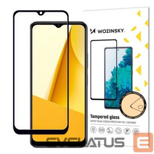 Protective glass Wozinsky  Wozinsky Full Glue Tempered Glass Vivo Y16 / Y02s Full Screen with Frame black (case friendly) 