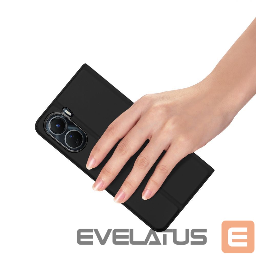 Back panel cover Dux Ducis Dux Ducis Skin Pro case Vivo Y16 / Y02s wallet holster cover with flap black
