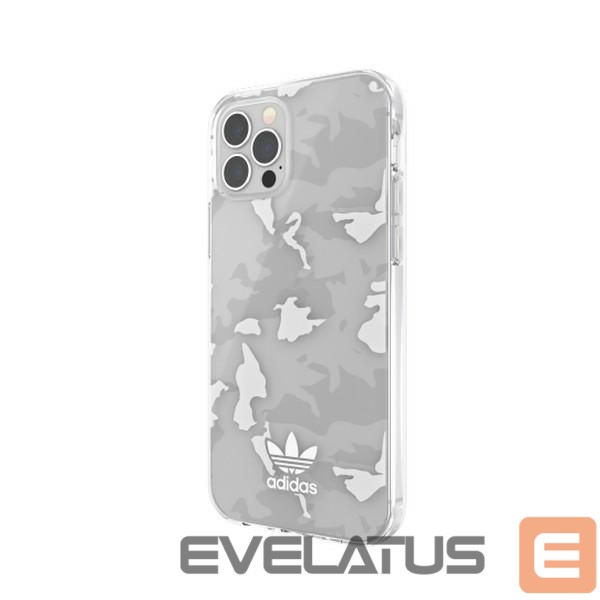 Back panel cover Adidas Adidas OR SnapCase Camo iPhone 12/12 Pro transparent/white 43705