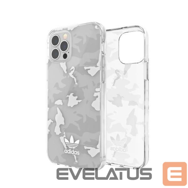 Back panel cover Adidas Adidas OR SnapCase Camo iPhone 12/12 Pro transparent/white 43705