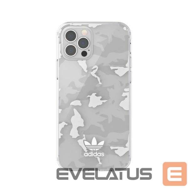 Back panel cover Adidas Adidas OR SnapCase Camo iPhone 12/12 Pro transparent/white 43705