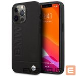 Back panel cover BMW  Etui BMW BMHMP14XSLLBK iPhone 14 Pro Max 6,7" czarny/black hardcase Signature Logo Imprint Magsafe 