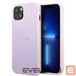 Back panel cover Guess  Guess GUHCP13SPSASBPU iPhone 13 mini 5,4 "purple / purple Saffiano Hot Stamp & Metal Logo