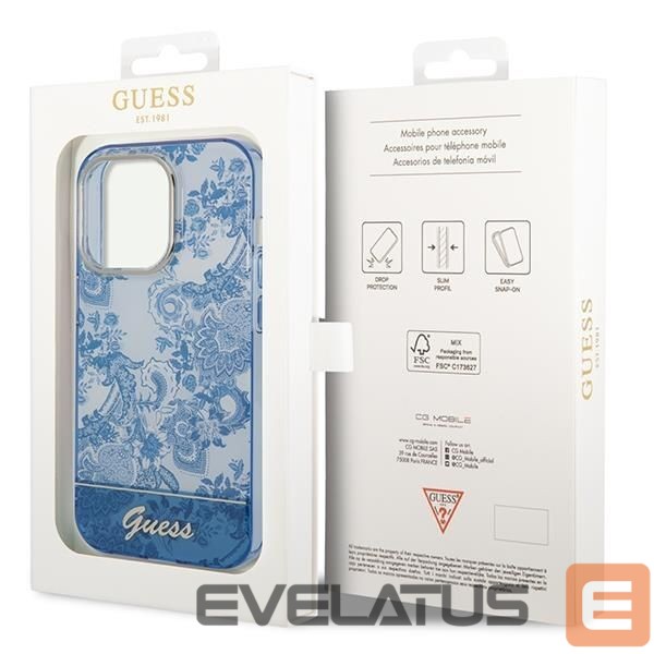 Back panel cover Guess Blue