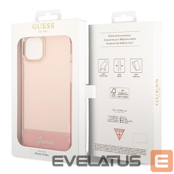 Back panel cover Guess Pink