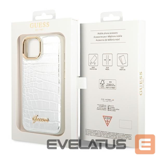 Back panel cover Guess Silver
