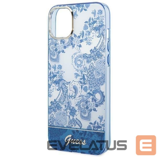 Back panel cover Guess Guess GUHCP14MHGPLHB iPhone 14 Plus 6.7" blue/blue hardcase Porcelain Collection