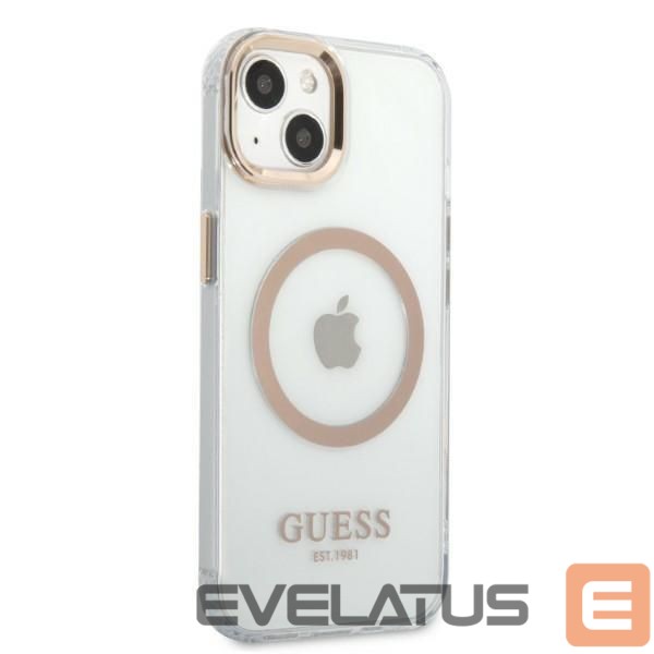 Back panel cover Guess Gold || Transparent