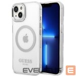 Back panel cover Guess  Silver || Transparent 
