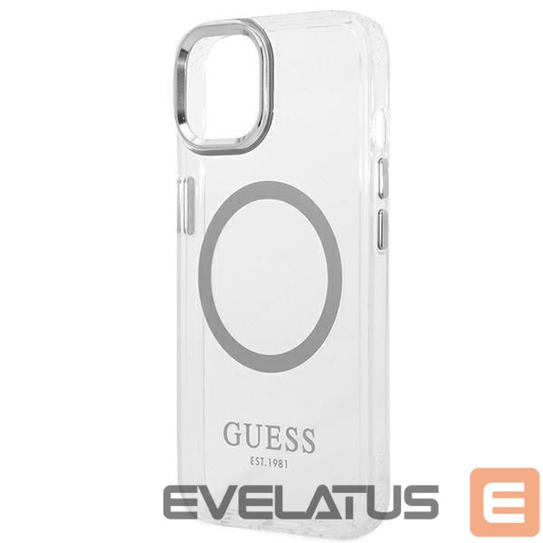 Back panel cover Guess Silver || Transparent