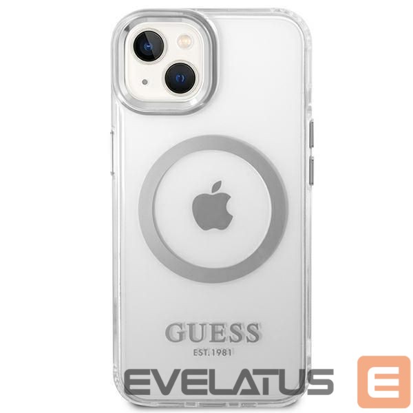 Back panel cover Guess Silver || Transparent