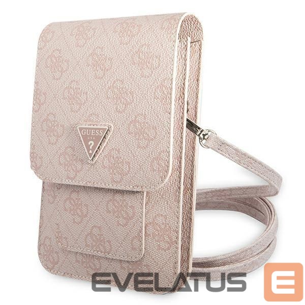 Back panel cover Guess Guess Handbag GUWBP4TMPI pink / pink 4G Triangle