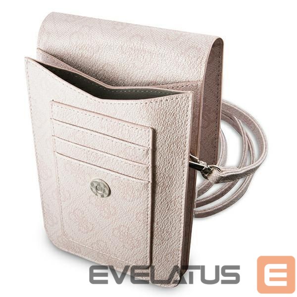 Back panel cover Guess Guess Handbag GUWBP4TMPI pink / pink 4G Triangle