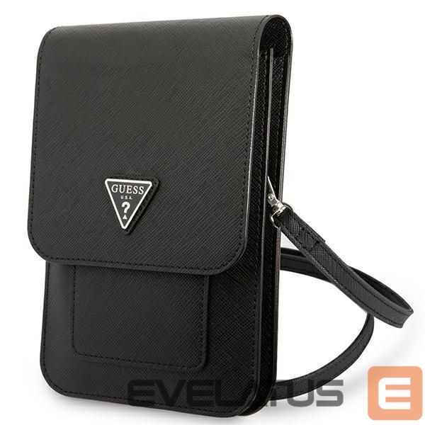 Case universal for sports Guess Guess Handbag GUWBSATMBK black / black Saffiano Triangle