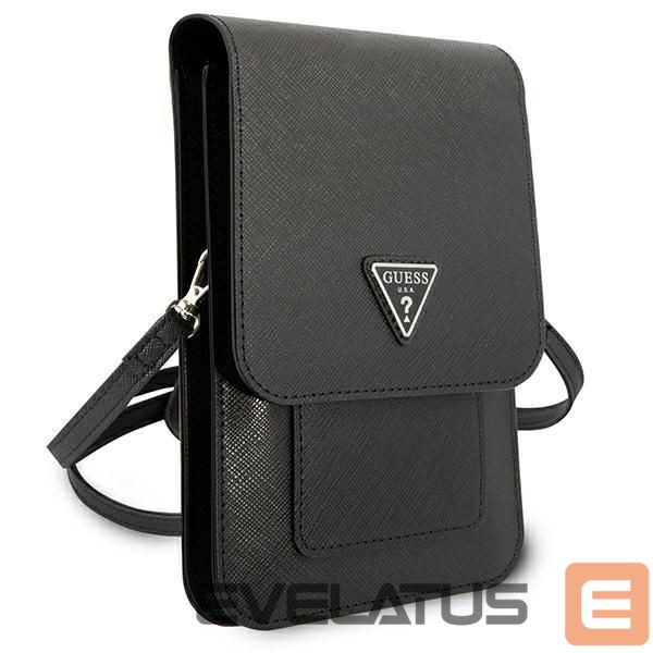 Case universal for sports Guess Guess Handbag GUWBSATMBK black / black Saffiano Triangle