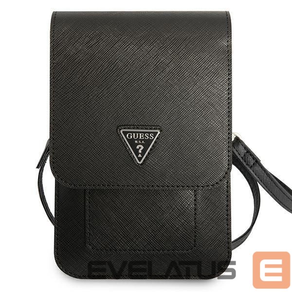 Case universal for sports Guess Guess Handbag GUWBSATMBK black / black Saffiano Triangle