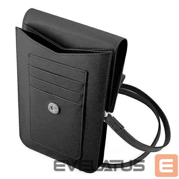 Case universal for sports Guess Guess Handbag GUWBSATMBK black / black Saffiano Triangle