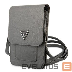 Case universal for sports Guess  Guess Handbag GUWBSATMGR gray / gray Saffiano Triangle 