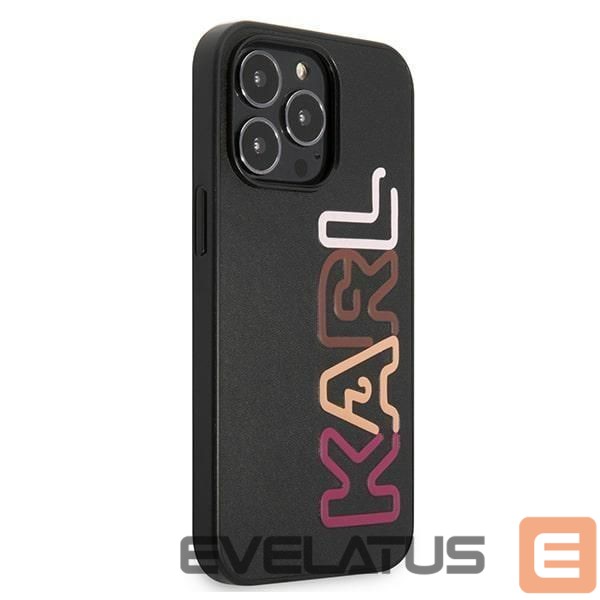Back panel cover Karl Lagerfeld Karl Lagerfeld Multipink Brand Case for iPhone 13 Pro / iPhone 13 - Black