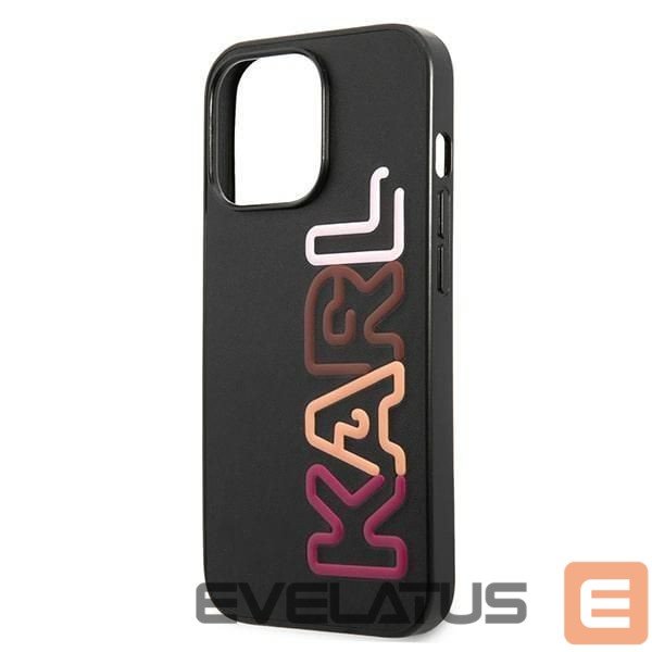 Back panel cover Karl Lagerfeld Karl Lagerfeld Multipink Brand Case for iPhone 13 Pro / iPhone 13 - Black