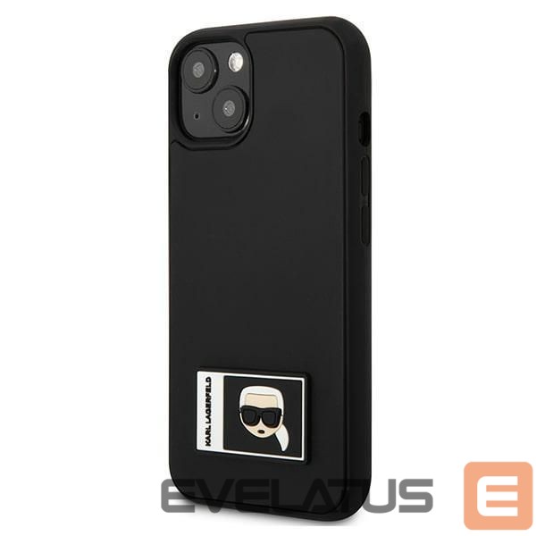 Back panel cover Karl Lagerfeld Karl Lagerfeld Ikonik Patch Case for iPhone 13 - Black