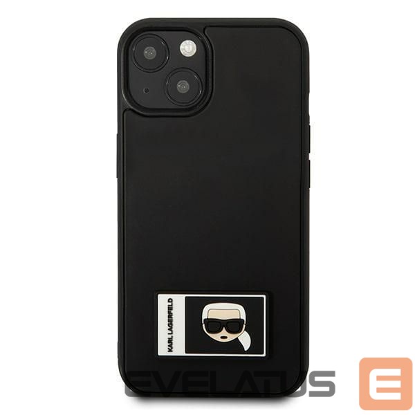 Back panel cover Karl Lagerfeld Karl Lagerfeld Ikonik Patch Case for iPhone 13 - Black