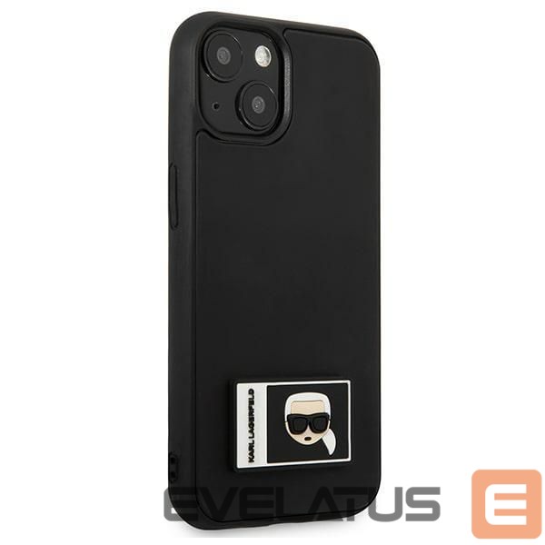 Back panel cover Karl Lagerfeld Karl Lagerfeld Ikonik Patch Case for iPhone 13 - Black