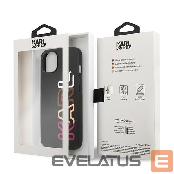 Back panel cover Karl Lagerfeld Karl Lagerfeld KLHCP13SPCOBK iPhone 13 mini 5.4 "black / black hardcase Multipink Brand