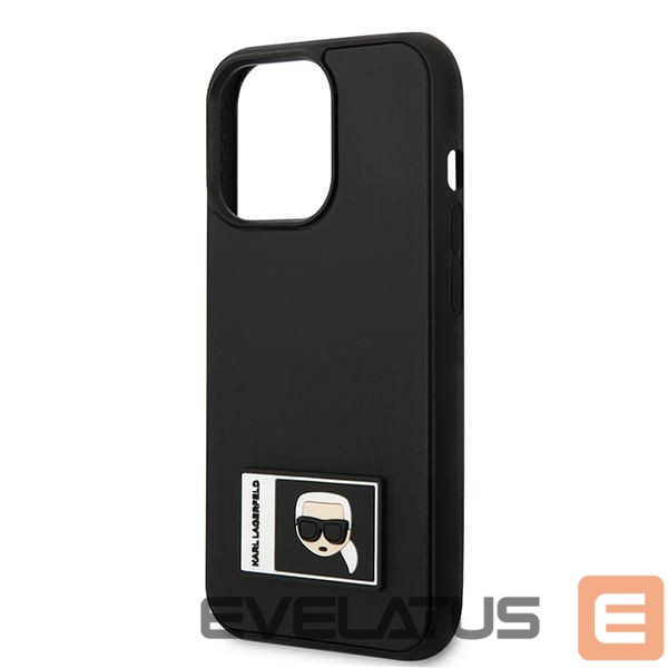 Back panel cover Karl Lagerfeld Karl Lagerfeld Ikonik Patch Case for iPhone 13 Pro Max - Black
