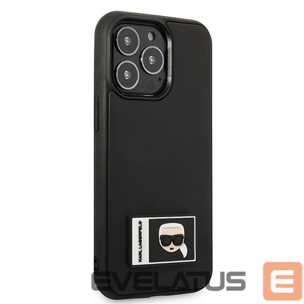 Back panel cover Karl Lagerfeld Karl Lagerfeld Ikonik Patch Case for iPhone 13 Pro Max - Black