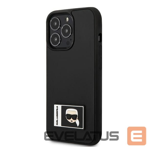 Back panel cover Karl Lagerfeld Karl Lagerfeld Ikonik Patch Case for iPhone 13 Pro Max - Black