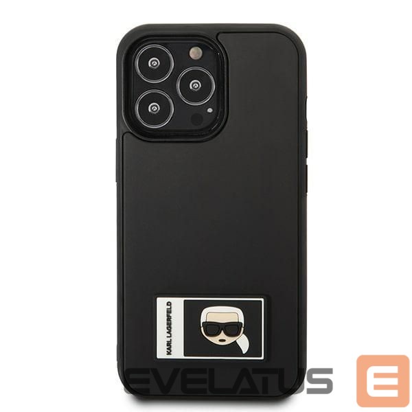 Back panel cover Karl Lagerfeld Karl Lagerfeld Ikonik Patch Case for iPhone 13 Pro Max - Black
