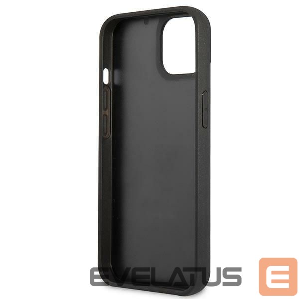 Back panel cover Karl Lagerfeld Karl Lagerfeld KLHCP14MKH3DBK iPhone 14 Plus 6.7 "black / black hardcase 3D Rubber Karl's Head
