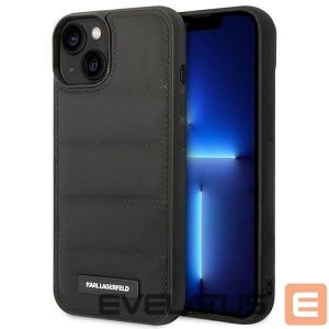 Back panel cover Karl Lagerfeld  Karl Lagerfeld Puffy Elongated Logo Case for iPhone 14 Plus - Black 