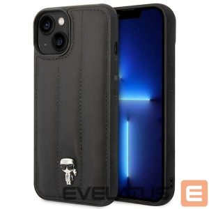 Back panel cover Karl Lagerfeld  Karl Lagerfeld Puffy Ikonik Pin Case for iPhone 14 Plus - Black 