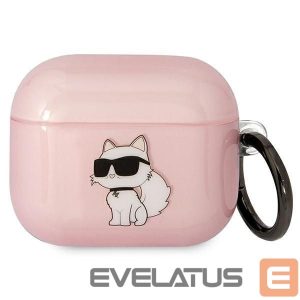 Back panel cover Karl Lagerfeld  Karl Lagerfeld KLA3HNCHTCP Airpods 3 cover pink/pink Ikonik Choupette 