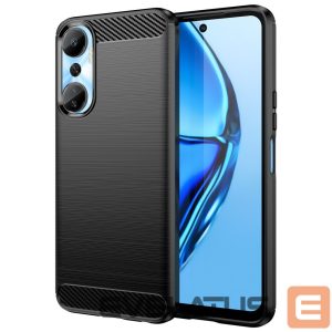 Back panel cover Hurtel  Carbon Case case for Infinix Hot 20 flexible silicone carbon cover black 