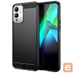 Back panel cover Hurtel  Carbon Case case for Infinix Note 12i flexible silicone carbon cover black 